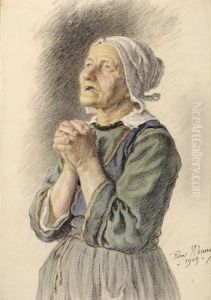 La Vieille Paysanne Bretonne by Paul Abram