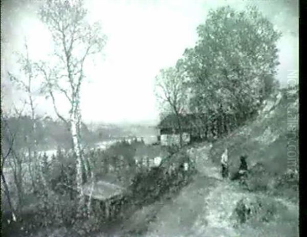 Bayrische Flusslandschaft. - view 1