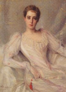 Portrait Of Louise Van Beuren Bond by Abraham Archibald Anderson