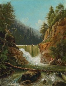 Falls On Poplope (sic) Creek Near Peekskill by Frank Anderson