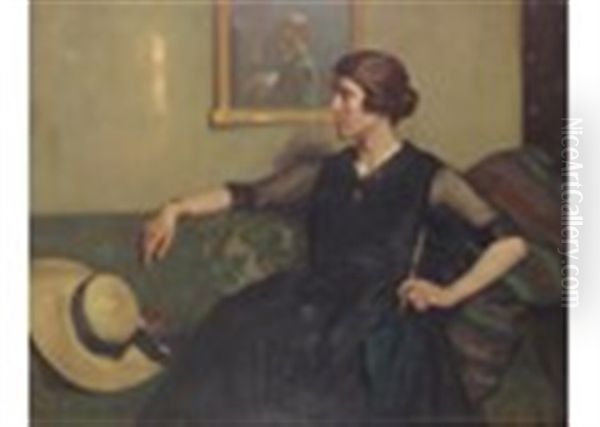 Portrait Of A Woman, Seated, The Artist Reflected In The Mirror - view 1