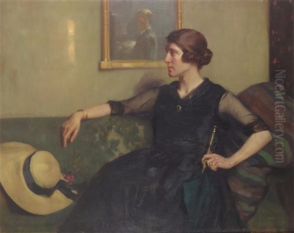 Portrait Of A Woman, Seated, The Artist Reflected In The Mirror - view 1