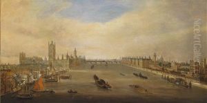 Westminster And Lambeth Seen From The Thames
