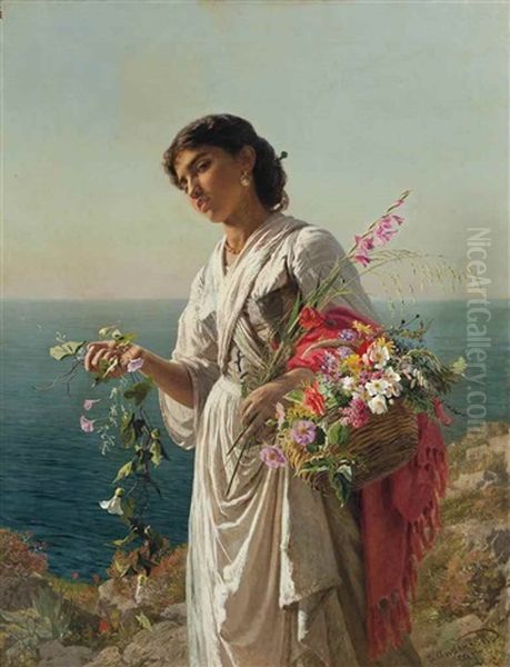 The Flower Girl, Capri - view 1