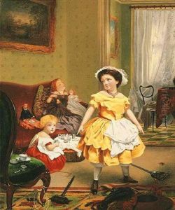 It's My Turn To Play Mother by Sophie Gengembre Anderson
