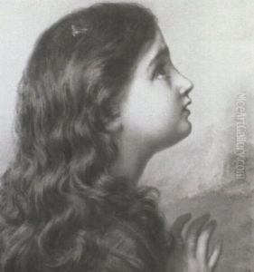 Head Study Of A Young Girl by Sophie Gengembre Anderson