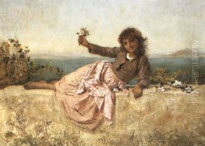 Young Flower Seller by Sophie Gengembre Anderson