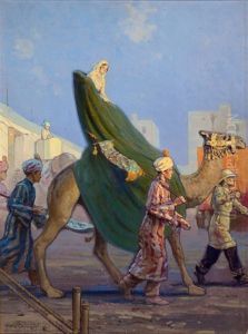 Arabian Scene, Magazine Cover Art by Victor Coleman Anderson