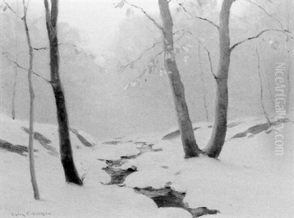 Snowy Woodland Scene - view 1
