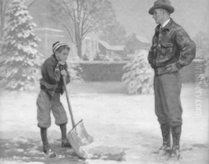 Shoveling Snow by Victor Coleman Anderson