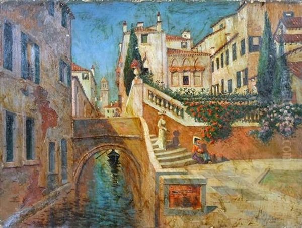 Venice Scene With Canal - view 1