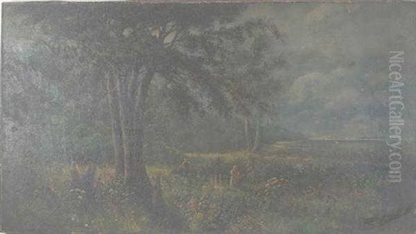 Landscape With Large Tree And Figures - view 1