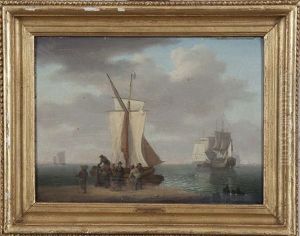 Fisherfolk With Their Catch by William Anderson