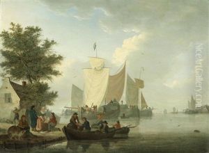 Unloading The Day's Catch by William Anderson