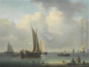 Dutch Vessels In A Calm