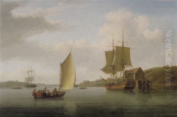 A Collier Brig At Anchor On The Medway - view 1