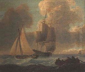 Shipping Off The Coast by William Anderson
