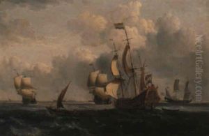 Dutch Men-of-war At Sea