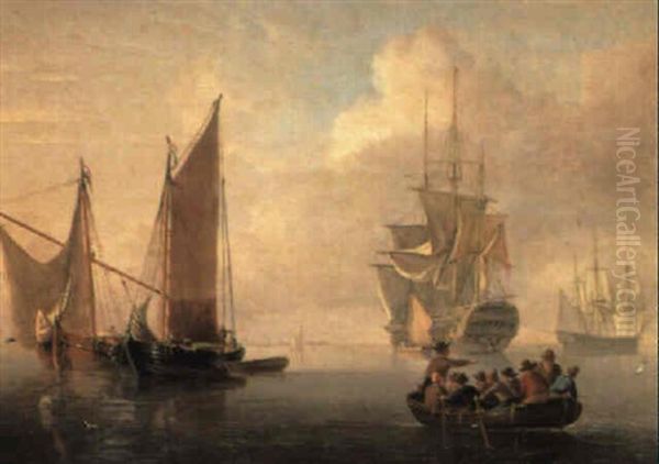 Becalmed Off A Low-countries Port - view 1