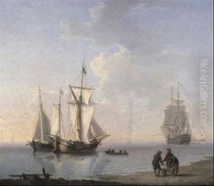 A Coastal Scene by William Anderson
