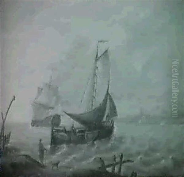Shipping Off The Coast - view 1