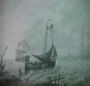 Shipping Off The Coast by William Anderson