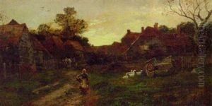 Returning Home At Sunset by William (Will.) Anderson