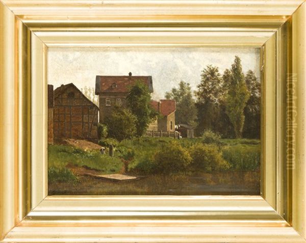 Landgut Am See Mit Figurenstaffage - view 1