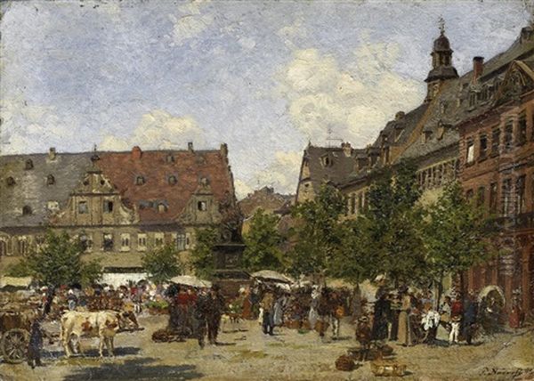 Marktplatz (in Weimar?) - view 1