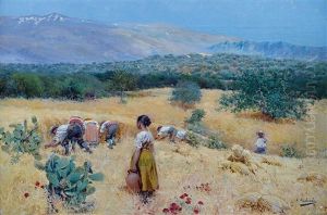Vue De La Sierra Nevada by Angel (Maria Isidro Rodriguez) Andrade Blazquez