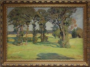 Sommerlandschaft Am Bodden (?) by Elisabeth Luise Andrae