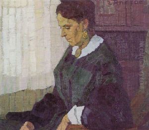 The Old Lady, Portrait Of Helene Pareau by Elisabeth Luise Andrae