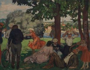 Dans Le Parc, Bord De La Seine