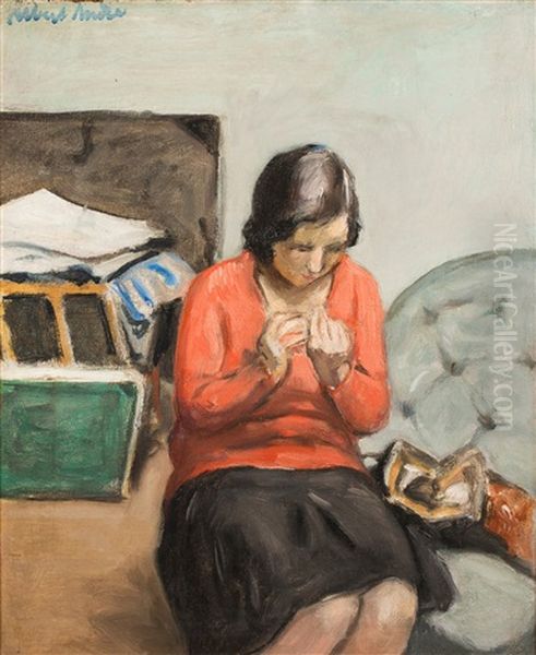 Femme Assise Dans Un Interieur - view 1