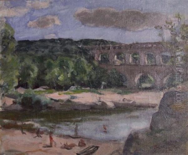 Baignade Pres D'un Pont - view 1