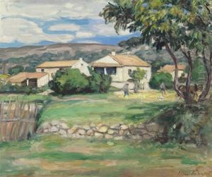 L'aire Devant Le Mas by Albert Andre