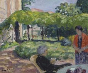 Dans Le Jardin - Le The by Albert Andre