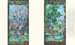Les Travaux Des Champs: Le Printemps (+ L'ete; Pair) by Albert Andre