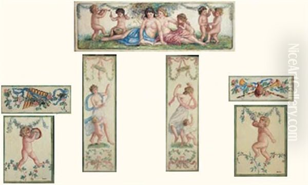 Allegories, Fleurs Et Instruments De Musique (7 Works, Various Sizes) - view 1