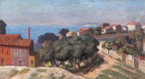 Paysage, La Mer Vue D'endoume by Albert Andre