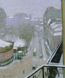 Boulevard Clichy Sous La Neige