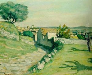 Laudun, Vue De L'ouest, Chemin Montant Laudun, Vue De L'ouest, Chemin Montant