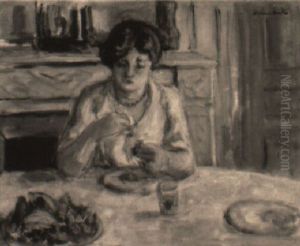 Jeune Femme Mangeant Des Cerises