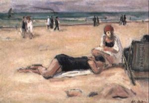 Boulogne-sur-mer, Petite Plage by Albert Andre