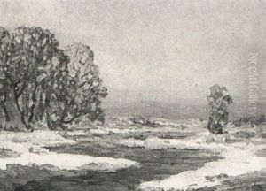 Extensive River Landscape by Albert Andre