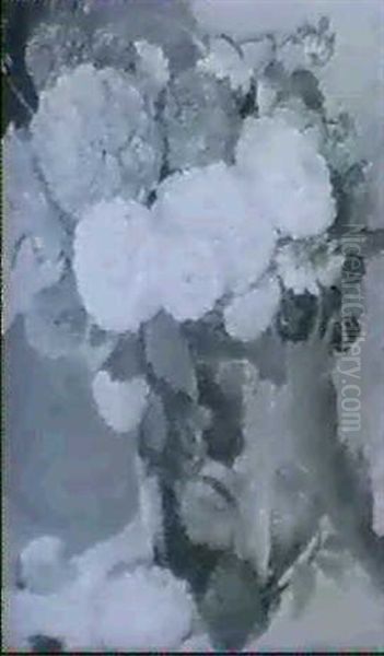 A Still Life Of Flowers In A Glass Vase - view 1