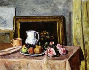 Nature Morte, Fleurs Et Fruits by Albert Andre