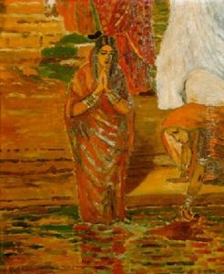 Deux Femmes Hindoues by Albert Andre