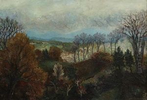 Landscape Of A French Village by Charles Hippolyte Andre