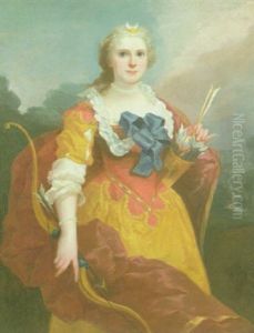 Portrat Der Vicomtesse D'emonyille Vor Einer Parkkulisse Portrat Der Vicomtesse D'emonyille Vor Einer Parkkulisse